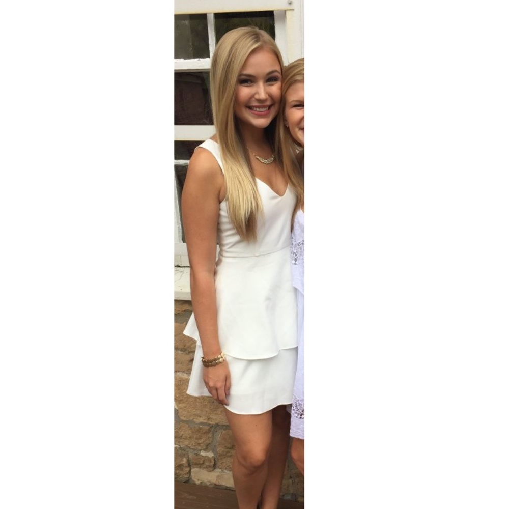 Lulu's White Layered Dress